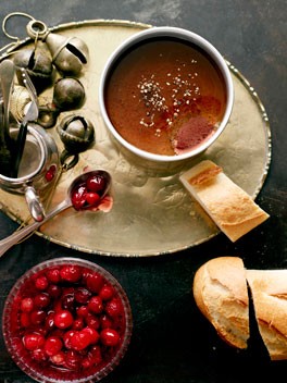 Duck liver pâté with pickled cranberries