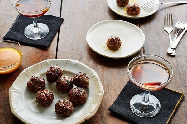 Duck meatballs à l'orange