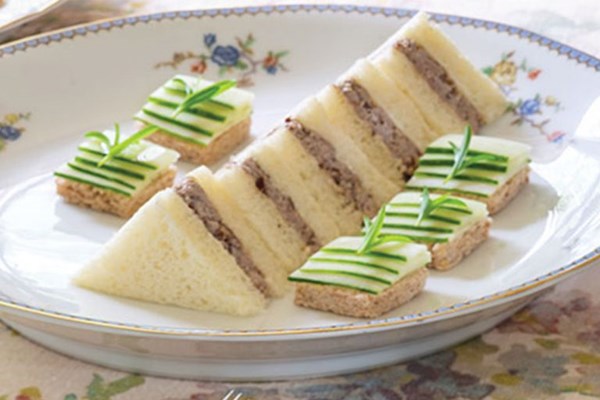 Duck salad brioche sandwiches