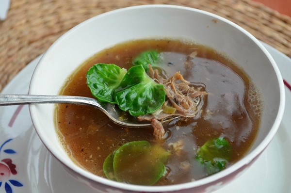 Duck soup with ginger and star anise