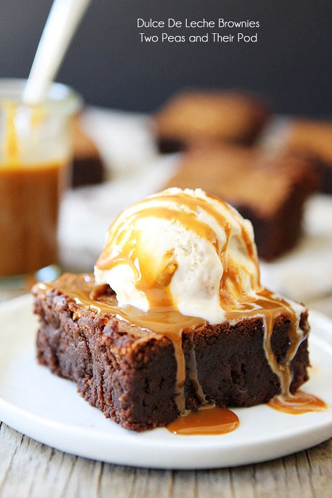 Dulce de leche brownies