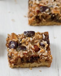 Dulce de leche, coconut and chocolate chip magic bars