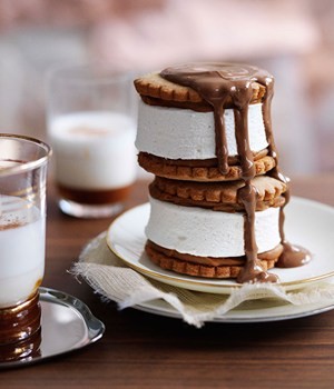 Dulce de leche marshmallow biscuits