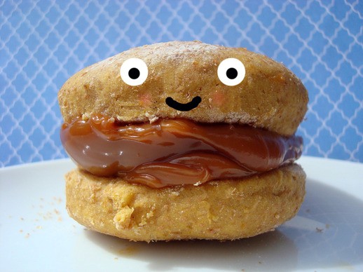 Dulce de leche pumpkin sandwich cookies