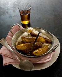 Dulce de leche roasted banana split