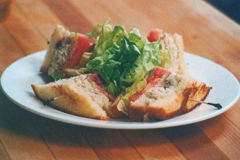 Dungeness crab club sandwich