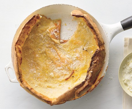 Dutch baby with lemon sugar