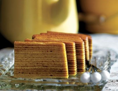 Dutch-Indonesian layered spice cake (Kueh lapis spekkoek)