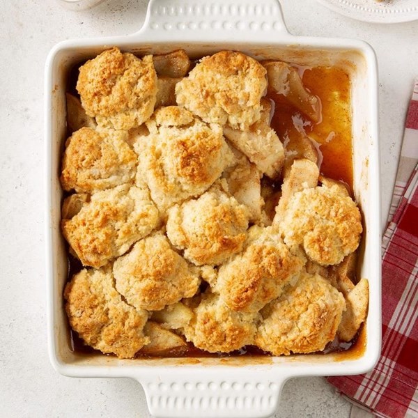 Dutch oven apple cobbler