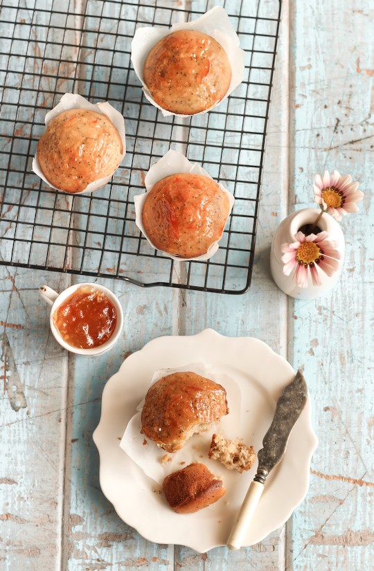 Earl Grey & poppy seed muffins