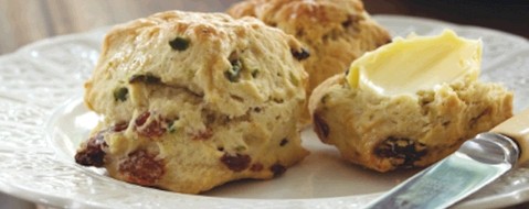 Earl Grey and pistachio scones