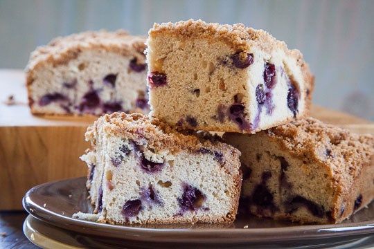 Earl Grey blueberry cake