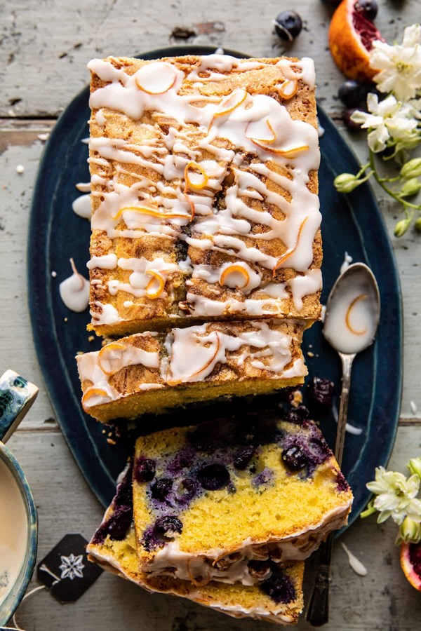 Earl Grey blueberry lemon cake
