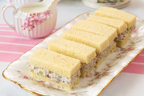 Earl Grey chicken salad tea sandwiches