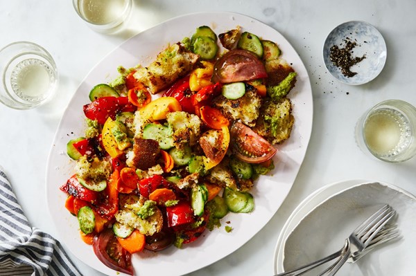 Early summer panzanella 