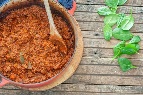 Easiest baked Bolognese