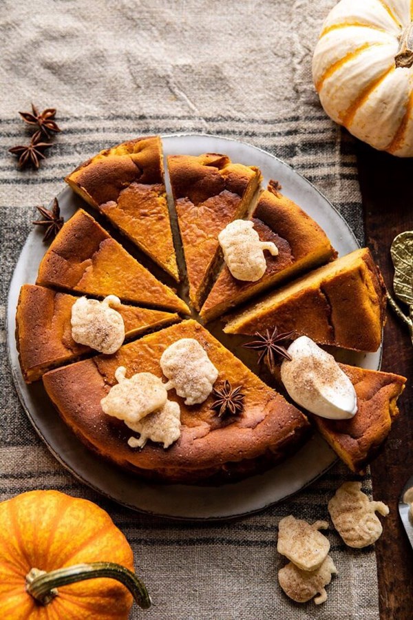 Easiest burnt Basque pumpkin spice cheesecake