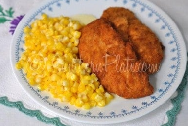Easiest ever creamed corn with butter sauce