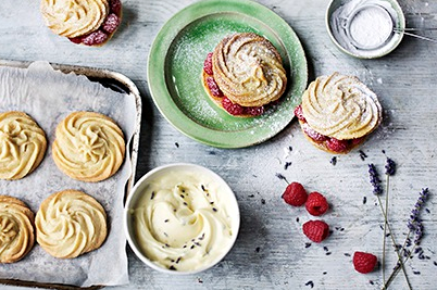 'East Anglian' Viennese whirl sandwich