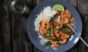 East Asian-meets-South American prawn curry