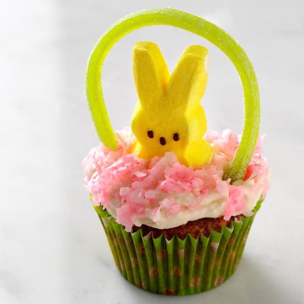 Easter basket cupcakes