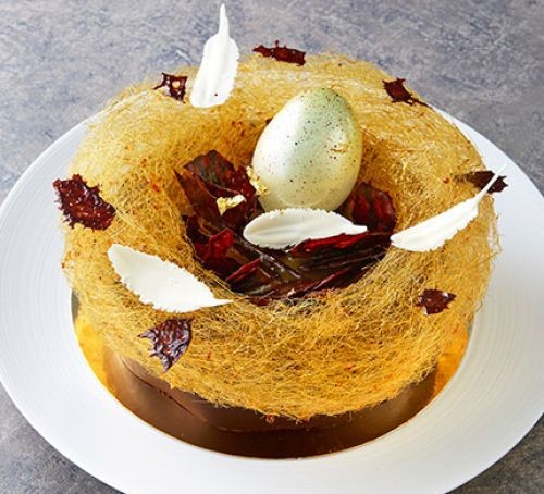 Easter chocolate mousse cake