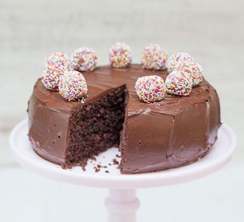 Easter chocolate truffle cake