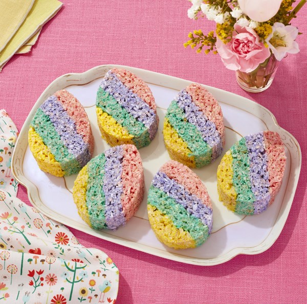 Easter egg cereal treats