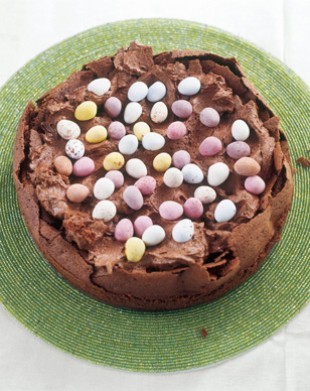 Easter egg nest cake