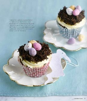 Easter nest cupcakes
