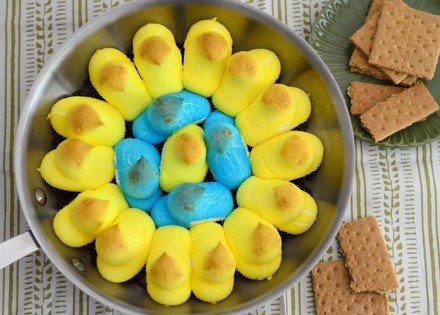 Easter Peeps s’mores dip