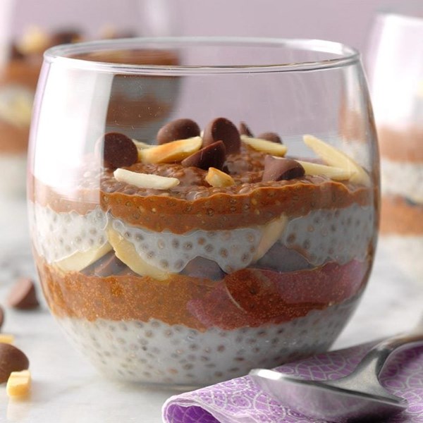 Easy Almond Joy chia pudding