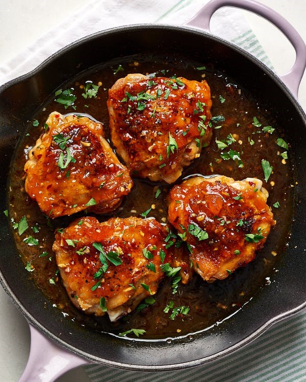 Easy apricot-glazed chicken