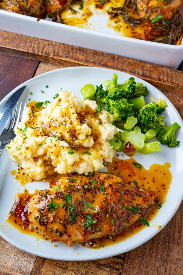 Easy baked honey Dijon chicken