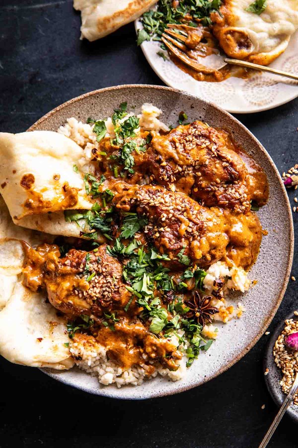 Easy baked spicy sesame butter chicken