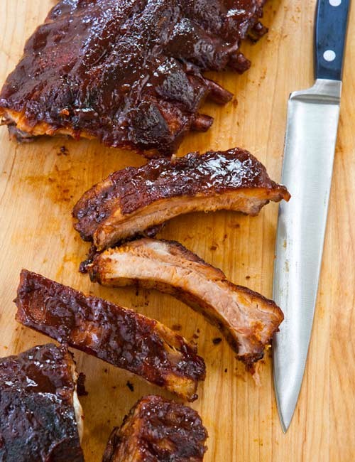 Easy barbecued ribs