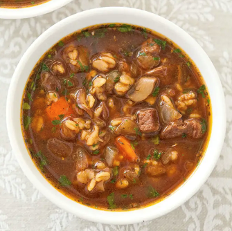 Easy beef and barley soup