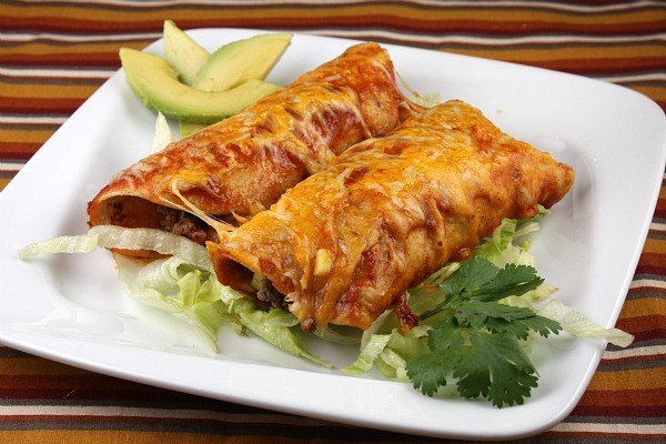 Easy beef enchiladas
