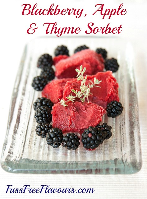 Easy blackberry & apple sorbet 