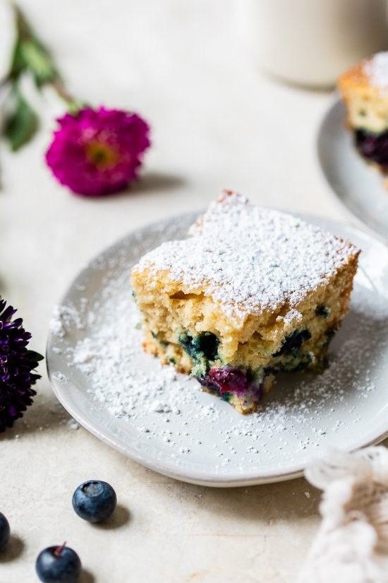 Easy blueberry buttermilk cake