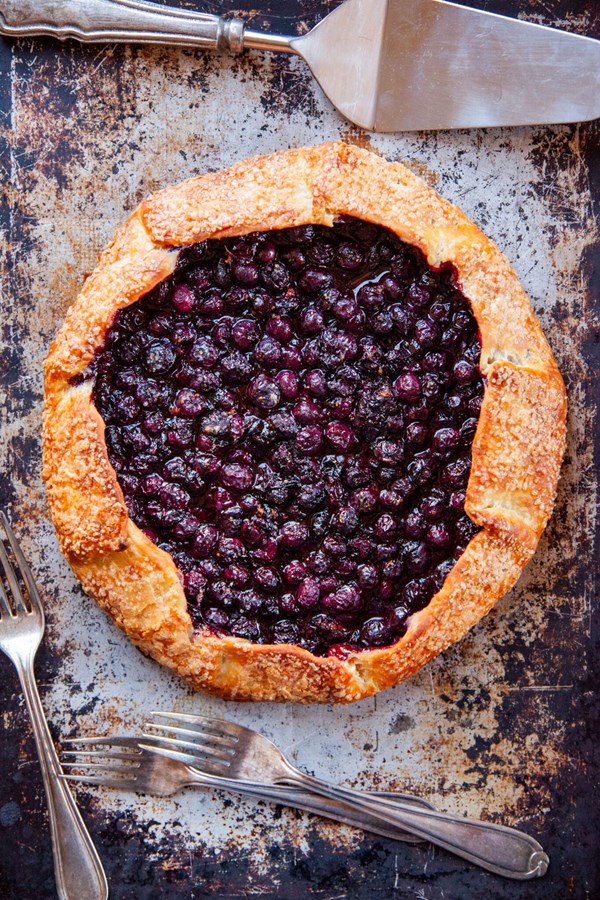 Easy blueberry galette