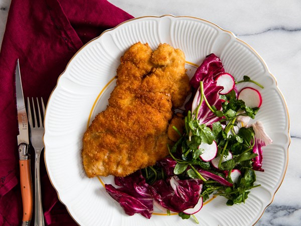 Easy breaded fried chicken cutlets