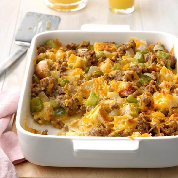 Easy breakfast strata