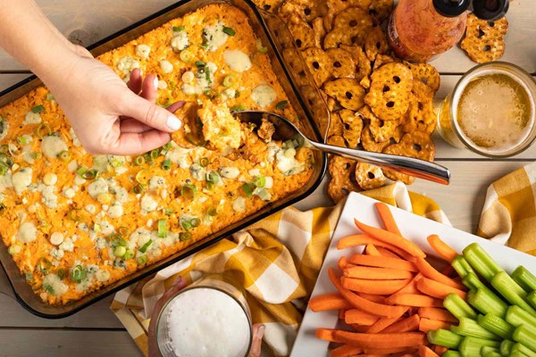 Easy Buffalo chicken dip