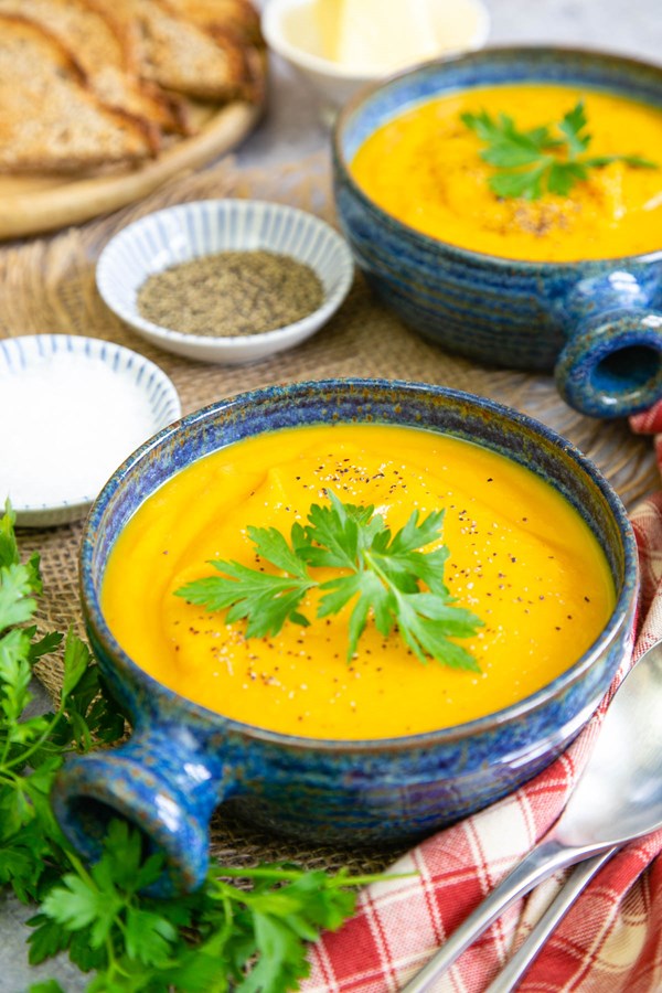 Easy carrot and parsnip soup