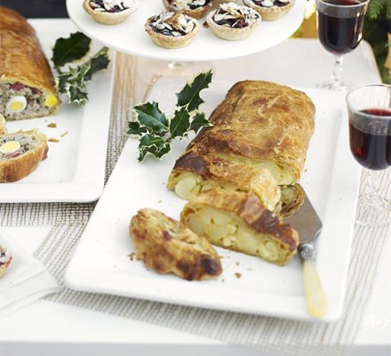 Easy cheese & onion slice
