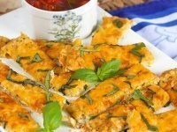 Easy cheesy cauliflower breadsticks