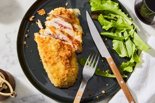 Easy, cheesy chicken cordon Bleu