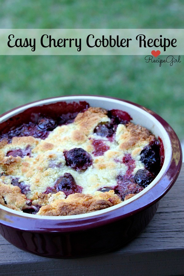 Easy cherry cobbler