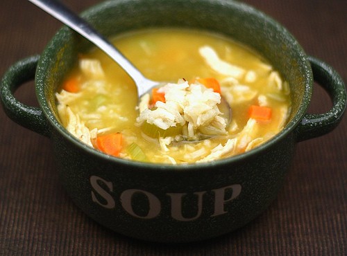 Easy chicken and rice soup